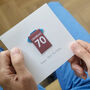 Personalised West Ham 70th Football Birthday Card, thumbnail 9 of 9