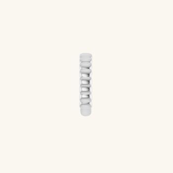 Slim Ribbed Ring Silver, 3 of 4