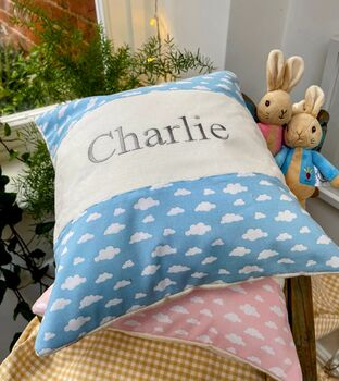 Cloud Name Cushion Baby Pink, 9 of 11