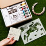 Equestrian And Alphabet T Shirt Painting Craft Box, thumbnail 1 of 5