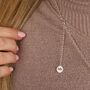 Extra Large Rabbit Silver Necklace Personalised, thumbnail 4 of 7
