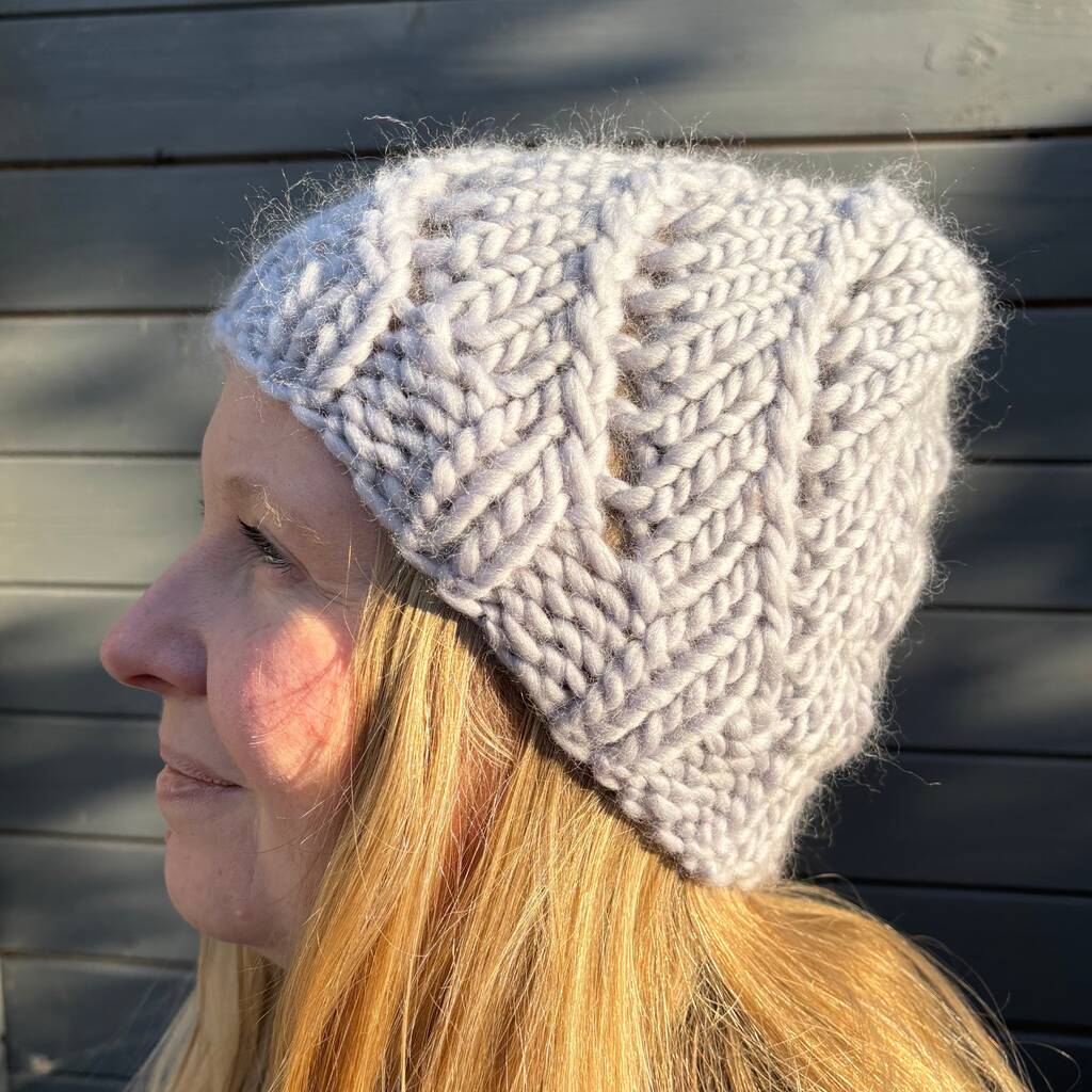 Twist And Shout Beanie Knitting Kit, 1 of 5