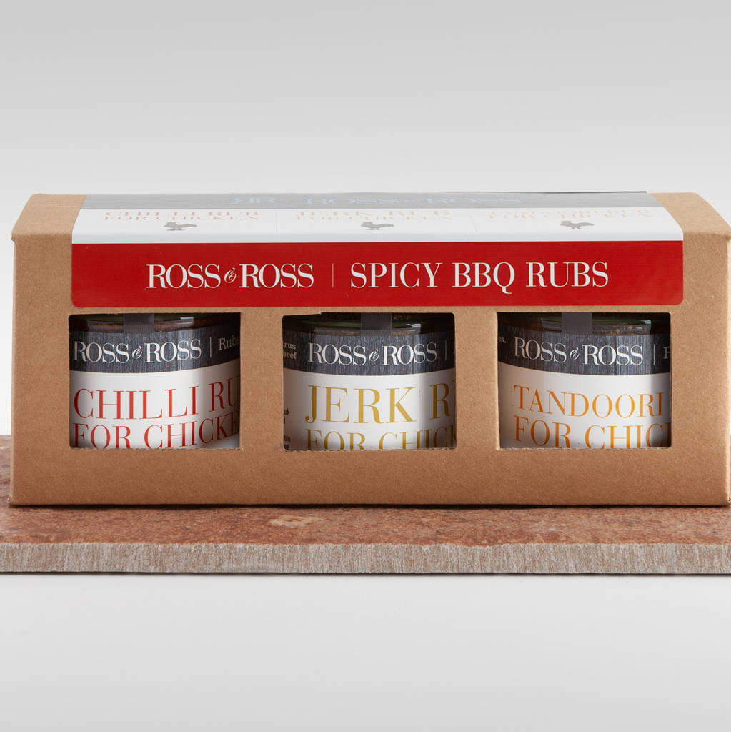 spicy bbq seasoning gift pack by ross & ross gifts