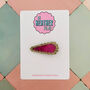 Pink And Gold Bubble Glitter Hair Clip / Royal Accessory / Whimsical Shimmering Geometric Accessory, thumbnail 1 of 4