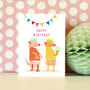 Happy Birthday Meerkat Mini Card, thumbnail 4 of 5