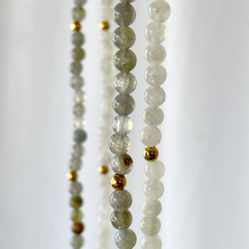 Personalised Layered Gemstone Bead Necklace, 8 of 10