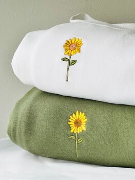 Sunflower Embroidered Sweatshirt, 6 of 7
