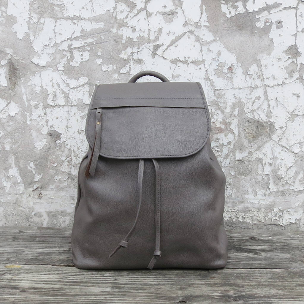 Fair Trade Stylish Versatile Leather Rucksack Backpack By Aura Que ...