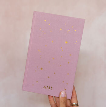Starry Lined Notebook/ Personalised Notebook/Gift, 3 of 10