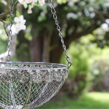 Vintage Ornate Garden Hanging Basket, 4 of 6