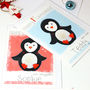 Personalised Penguin Baby 1st Christmas Card, thumbnail 6 of 8