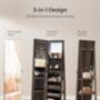 Swivel Mirror Jewellery Cabinet With Lockable Storage, thumbnail 7 of 11