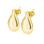 Large Tear Drop Studs In Gold Plated, thumbnail 1 of 2