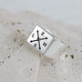 Family Initials Large Square Personalised Signet Ring, thumbnail 2 of 10