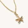 Mini Starfish Necklace Silver Or 18ct Gold Plated Vermeil, thumbnail 4 of 5