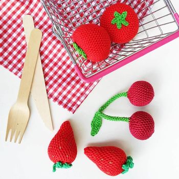 Strawberry Crocheted Toy, 4 of 9