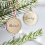 Personalised Wooden Bauble Decoration, thumbnail 3 of 8