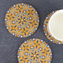 'Orange Fox Flower' Coaster Set, thumbnail 10 of 10