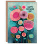 Folk Art Flowers Teal And Pink Mother's Day Card, thumbnail 1 of 6