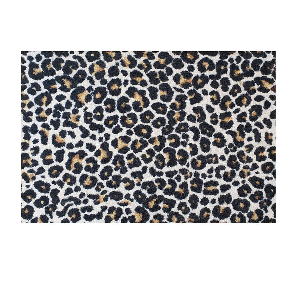 Leopard Print Doormat By Mattify