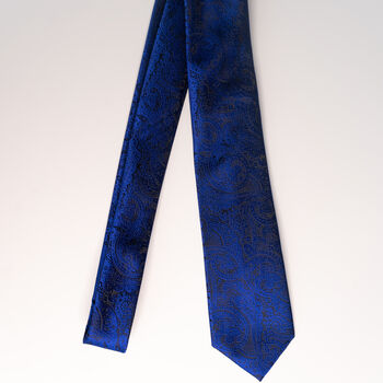 Royal Blue Wedding Tie Set And Socks Groomsmen Gift, 6 of 8