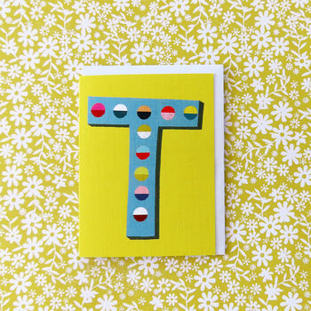 Mini T Alphabet Card, 4 of 5