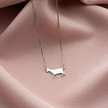 Sterling Silver Goat Necklace, 5 of 8