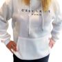 'C'est La Vie' White Hoodie – Cosy Gift For Her Summer Sale, thumbnail 5 of 5