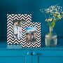 Handmade Chevron Patterned Photo Frame, thumbnail 2 of 6