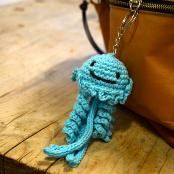 Jellyfish Keychain Crochet Kit, 3 of 10