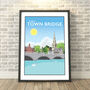 Town Bridge, Bedford Travel Print, thumbnail 1 of 7