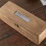 Personalised Wooden Thank You Wine Box, thumbnail 2 of 5