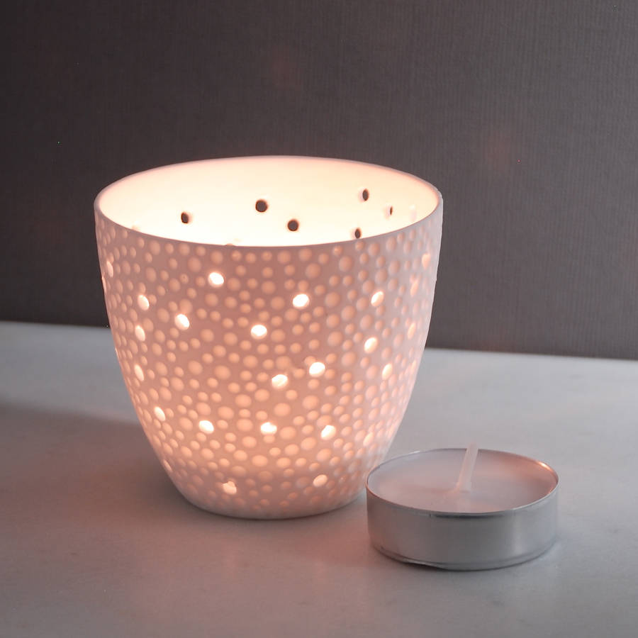 porcelain cup tea light holder by penelopetom