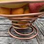 Spiral Copper Fruit Bowl, Handmade Copper Bowl, thumbnail 8 of 9
