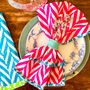 Neon Block Print Napkins, thumbnail 1 of 7