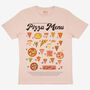 Pizza Menu Guide Women’s Graphic T Shirt, thumbnail 3 of 3