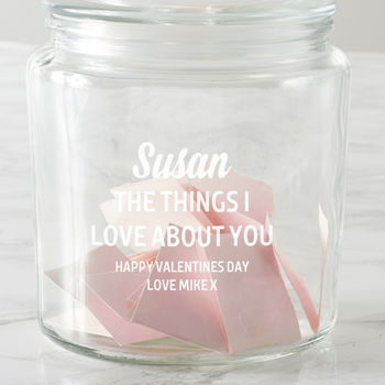 Personalised 'Things I Love About You' Jar, 2 of 2