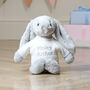 Personalised Grey Bashful Bunny Soft Toy, thumbnail 1 of 7