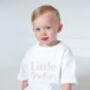 Embroidered Big Or Little Sibling T Shirt, thumbnail 3 of 9