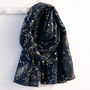 Shimmering Gold Star Constellation Scarf, thumbnail 8 of 12
