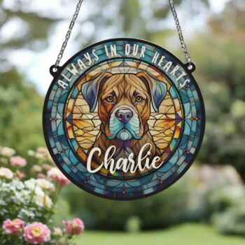 Boxer Brindle Memorial Suncatcher, 5 of 6