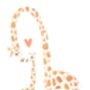 Personalised Giraffe Birth Announcement Print, thumbnail 2 of 2