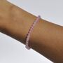 Sending Love And Hugs Rose Quartz Crystal Bracelet Gift For Love, thumbnail 2 of 5