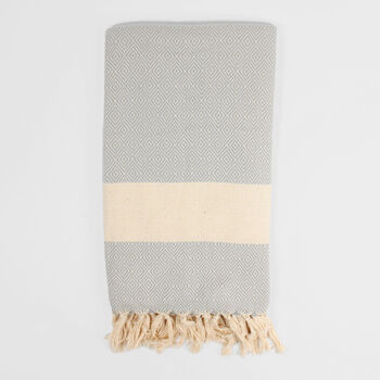 Nordic Handwoven Hammam Towel, 3 of 9