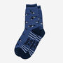 Men's Orca Killer Whales Bamboo Socks Blue, thumbnail 4 of 4