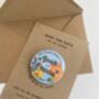 Tropical Floral Save The Date Magnet, thumbnail 3 of 3