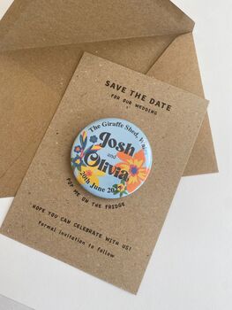 Tropical Floral Save The Date Magnet, 3 of 3
