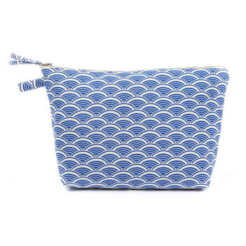 Ikigai Patterned Recycled Cotton Wash Bag, 4 of 6