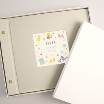 Personalised Pregnancy And Baby Photo Album, 2 of 9