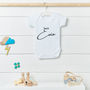 Personalised Name Baby Grow, thumbnail 4 of 9